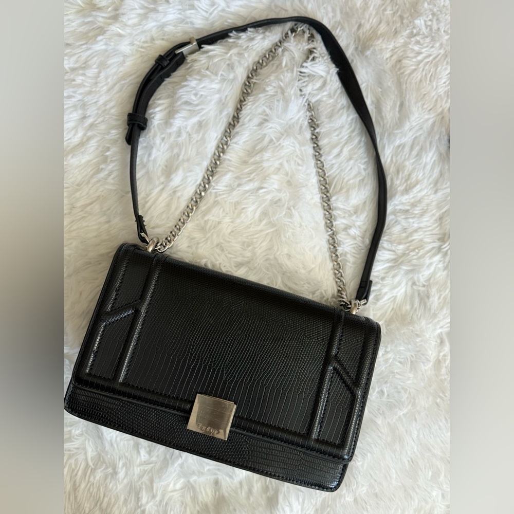 Black Leather Shoulder Bag